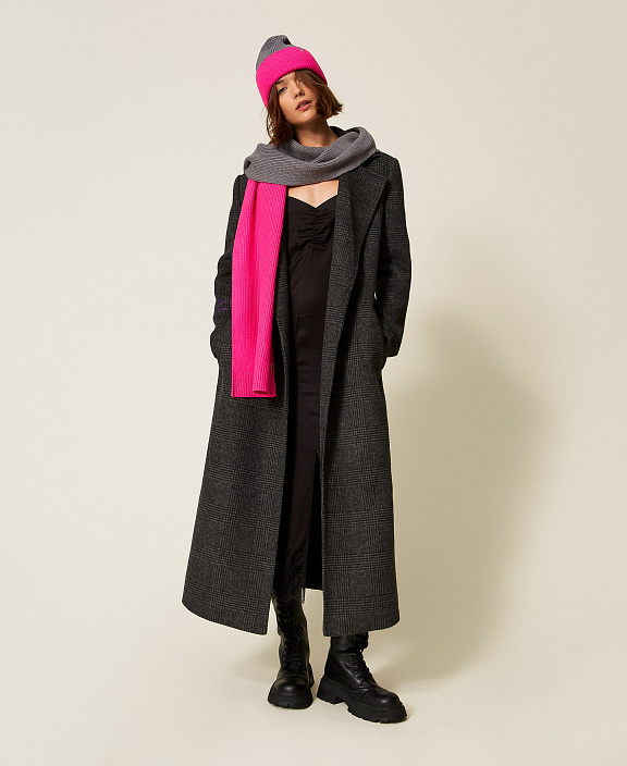 Двухцветный трикотажный шарф MYFO