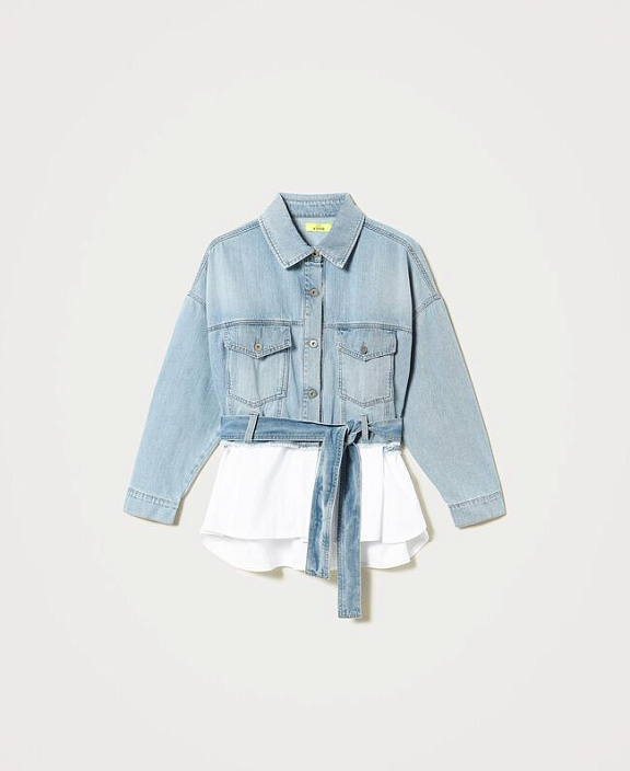 Джинсовка с эффектом двойного изделия