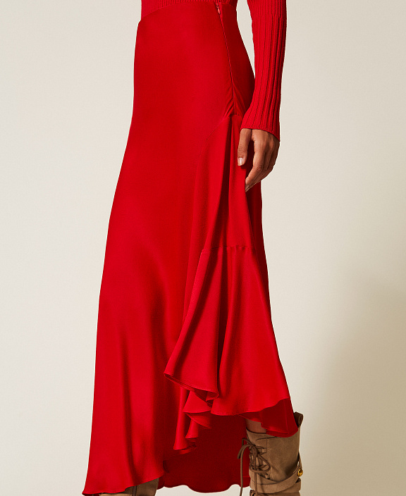 Асимметричная юбка из струящейся вискозы