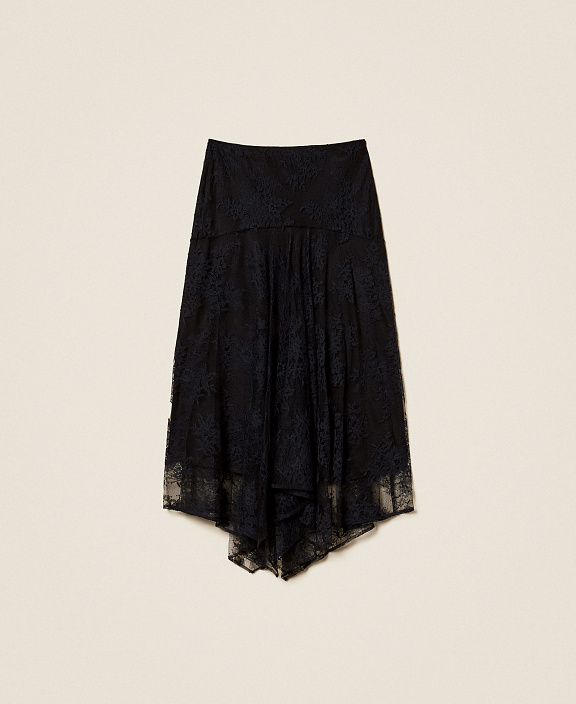 Длинная кружевная юбка