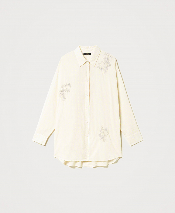 Удлиненная рубашка из ткани филькупе