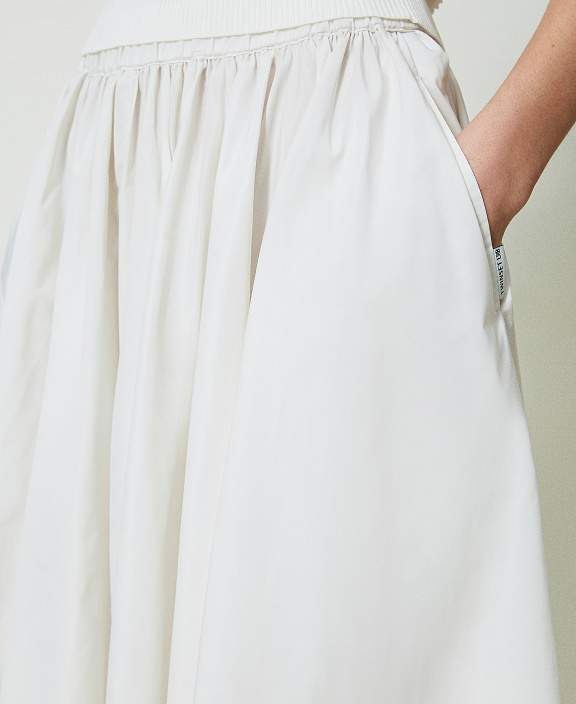 Длинная юбка из тафты