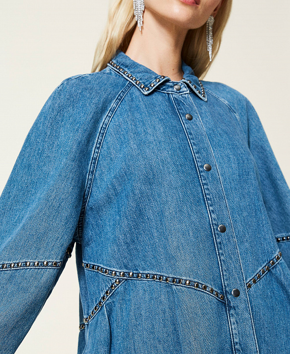 Свободное платье из денима