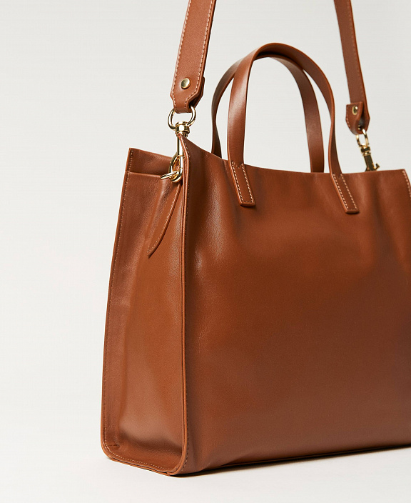 Кожаная сумка-шоппер Twinset Bag