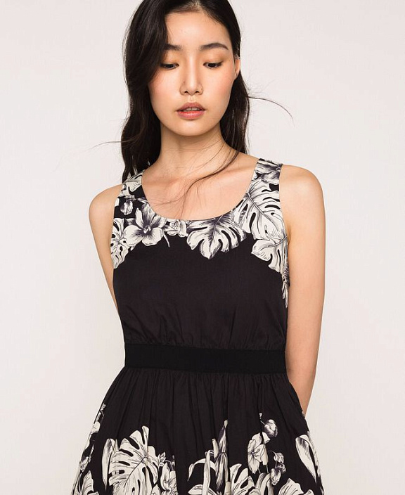 Платье с принтом